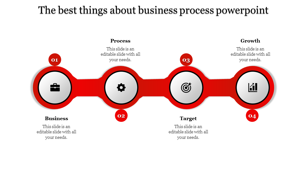business process powerpoint-4-Red
